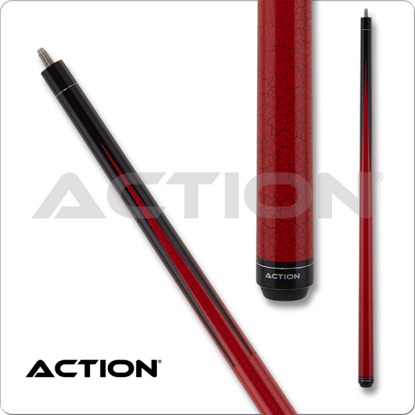 Action ACTBKH05 ブラック with レッドひび割れ柄ーテクスチャー加工  25 oz